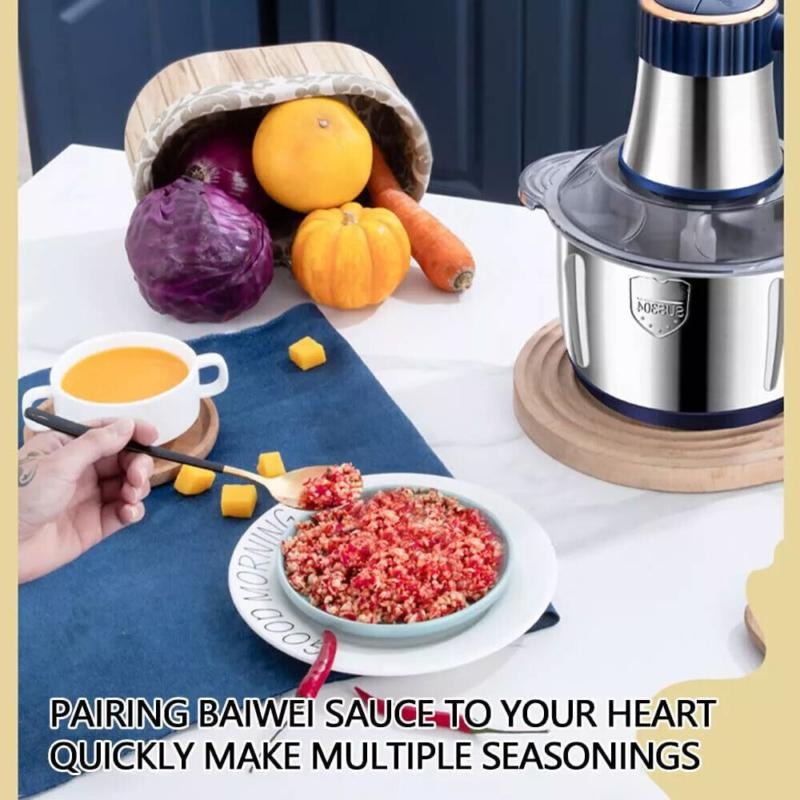 5L Electric Meat Grinder Heavy Duty - Food Processor Mixer Chopper, Sausage Maker, Kitchen Helper, UK Plug