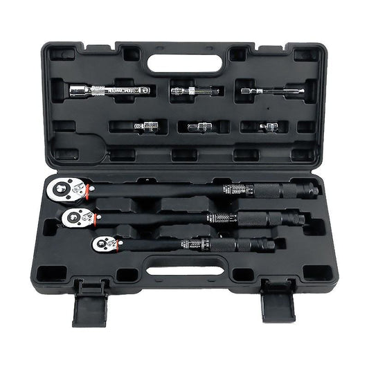 9 Piece Torque Wrench Set 3-230Nm 1 4 3 8 1 2 Drive Calibrated Garage Tools