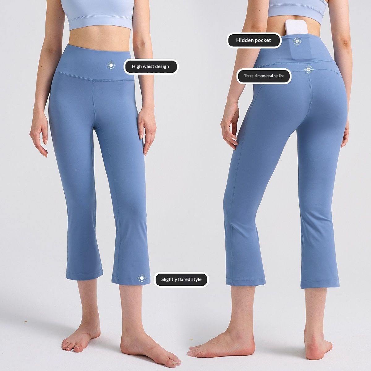 Womens Butt-Lifting Nude-Feel Quick-Drying Breathable Fitness Pants
