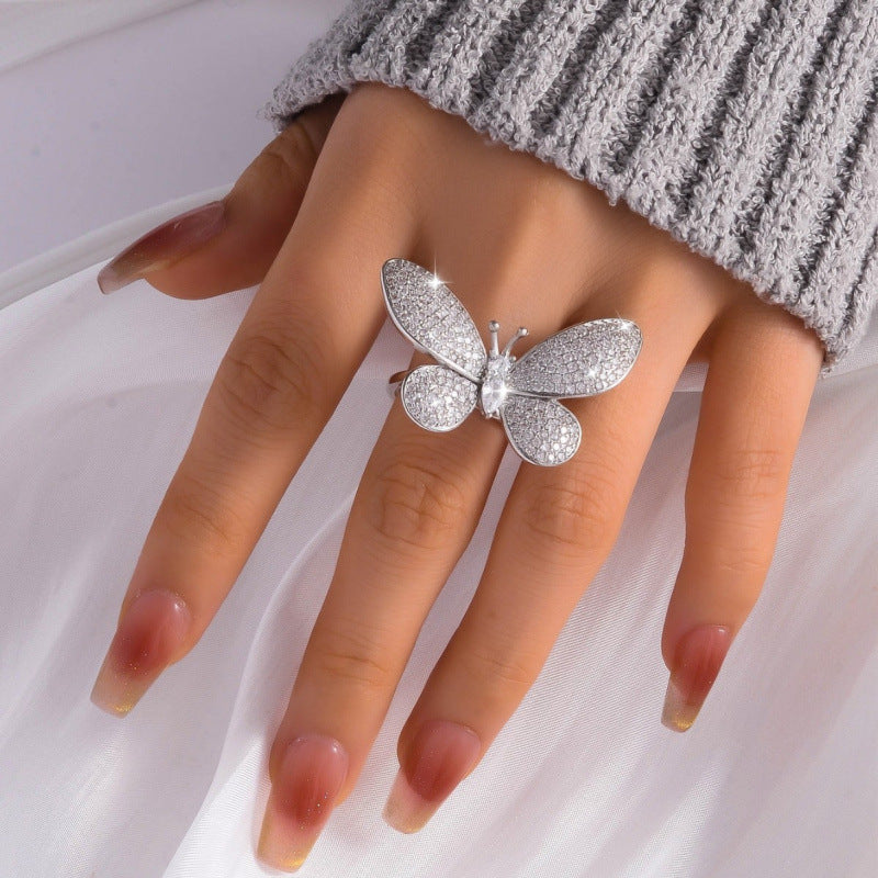 Fashion Butterfly Open Ring