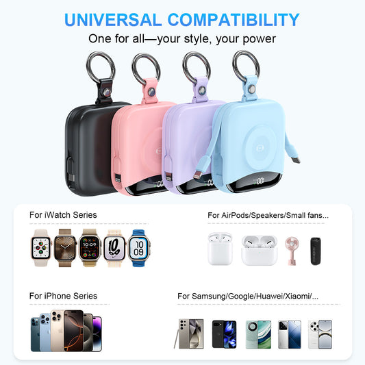 Portable Fast-charging Magnetic Wireless Power Bank For Smartwatches
