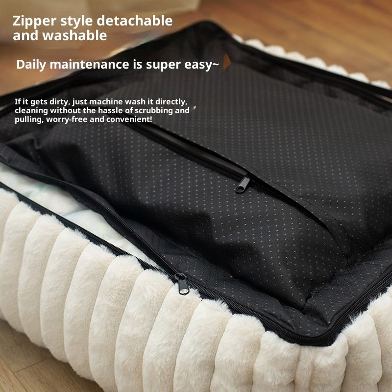 Large Kennel Removable Square Pet Bed