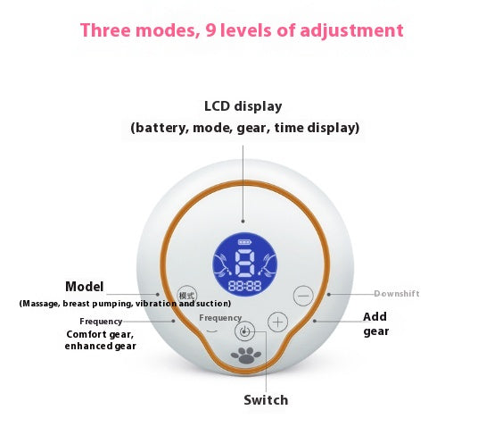 Massage Electric Intelligent LCD Display Breast