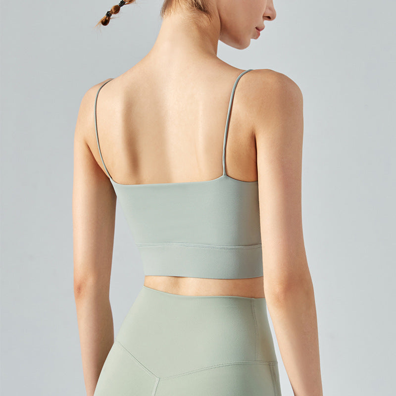 Thin Shoulder Beauty Back Exercise Vest With Chest Pad Female Yoga European And American Style Sling Workout Underwear