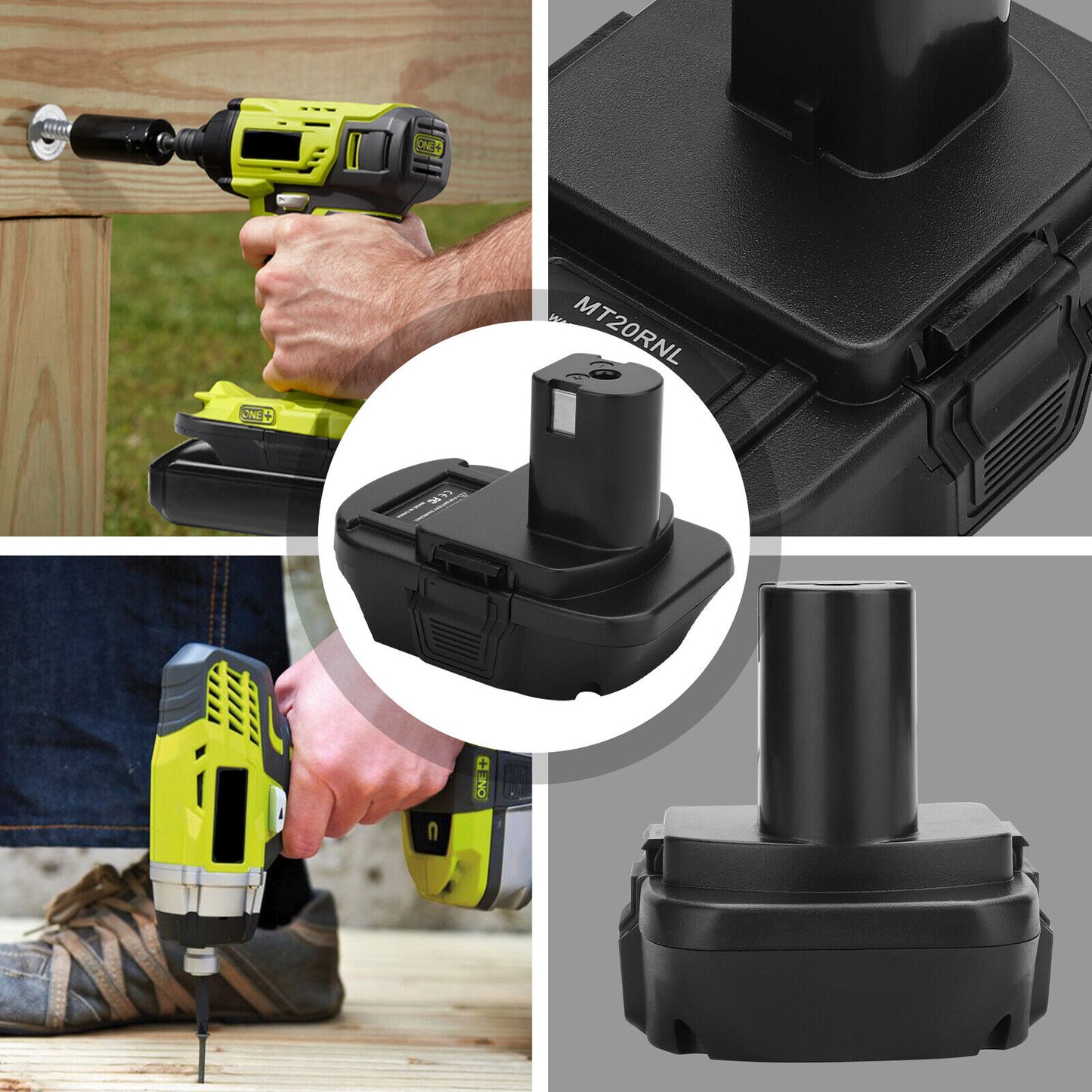 Battery Adapter MT20RNL For M Akita Li-ion Batteries Convert To Ryobi 18V Tools
