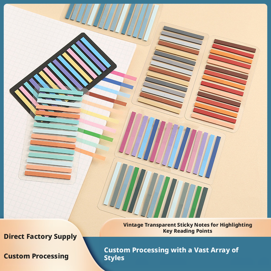 Very thin strips of sticky notes-random color-pet-1 board