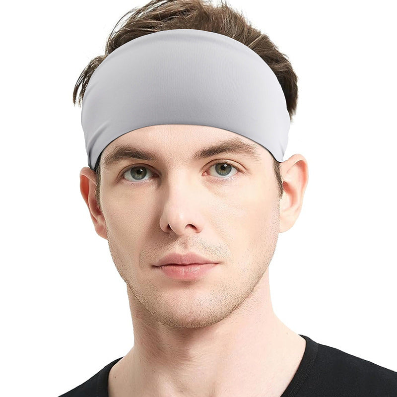 Wide Sweat-wicking Band For Sports Fitness, And Yoga