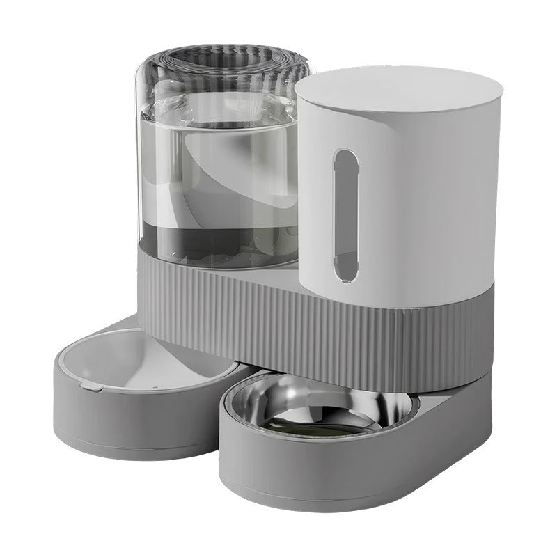 Gravity Cat Feeder 2 Pack Automatic Food Feeder And Water Dispenser Set Detachable Pet Bowl With Silicone Mat For Cats Small Medium Dogs, Large Capacity