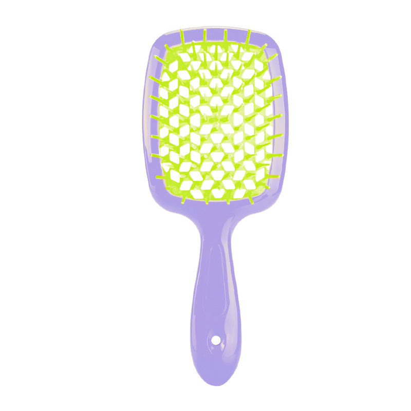 Detangling Comb With Hollow Design Doesnt Snag Hairsuitable For Both Curly And Straight Hair