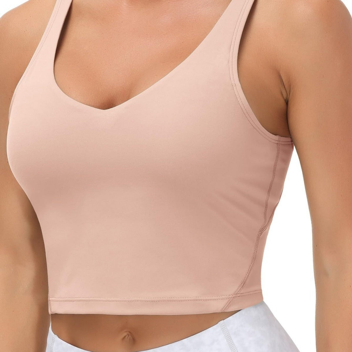 Women's Multi-color Chest Pad Breathable Shockproof Sports Workout Beauty Back Seamless Underwear