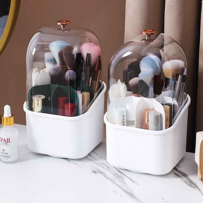 Light Luxury Makeup Brush Storage Tube Rotating Lipstick Stand With Lid