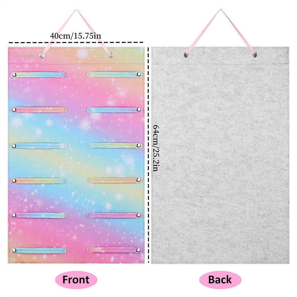 Girls Headband Holder Wall Hanging Hair Bow Organizer Display For Kids Room Deco