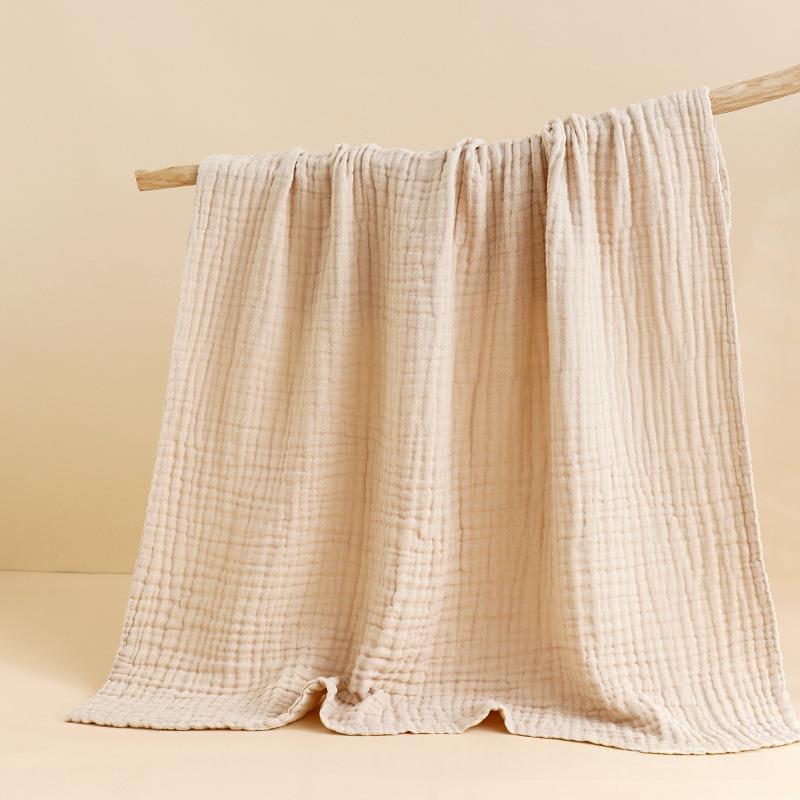 Childrens Plain Six-Layer Gauze Bath Towel
