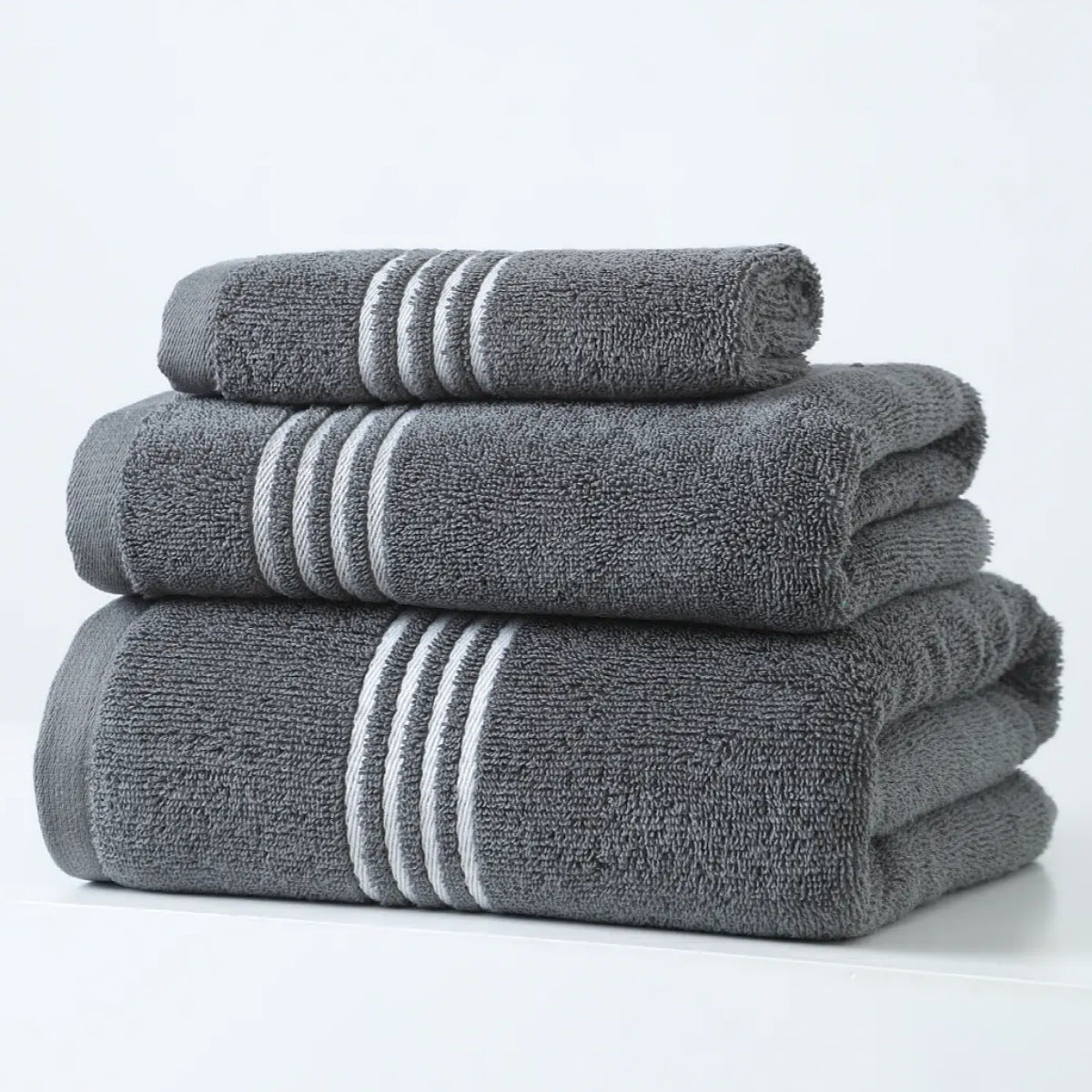 100 Cotton Large Quick Absorbent And Fast Drying Face Towel Set With Bath Towel