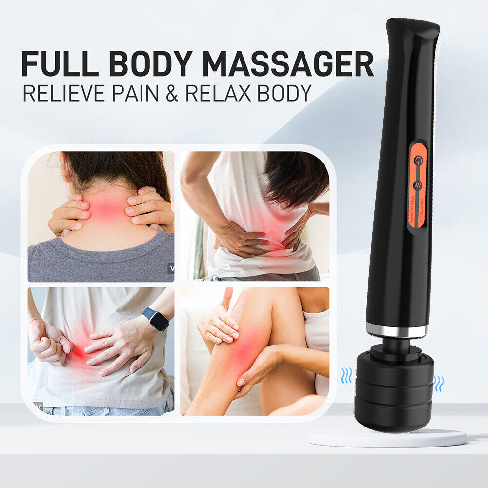 Body Wand Vibrating Massager USB Rechargeable 10 Modes Speed Pleasure Stick