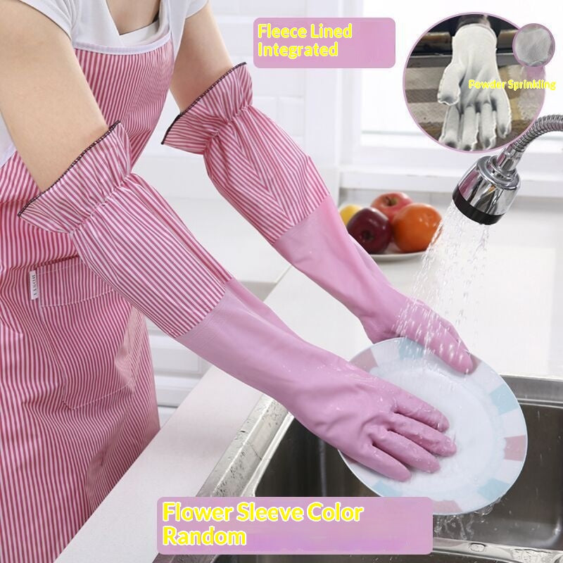 Kitchen And Household Cleaning Waterproof Rubber Gloves
