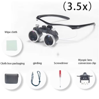 Beauty Dental Magnifying Glass Glasses Magnifying Glass Experimental Operation 35 Times Surgical Examination Magnifying Frame Medical