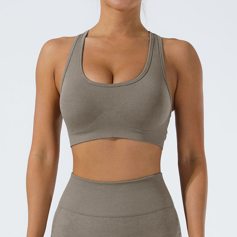 Super Soft Feel Beauty Back Exercise Bra Underwear Wear Shockproof Running Fitness