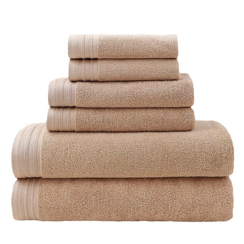 6-Piece Pure Cotton Bath Towel Set All-Cotton Towel Set