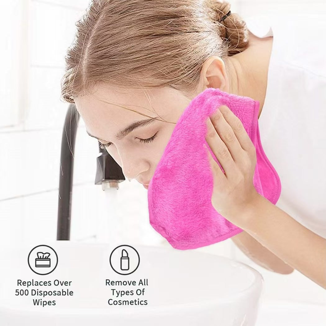 Clearwater Flannel Makeup-removing Towel Multicolor Thickened With A Hook