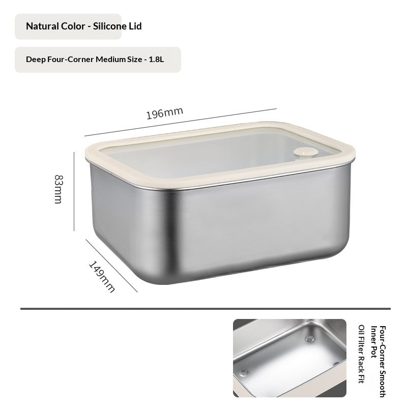304 Stainless Steel Airtight Food Storage Container