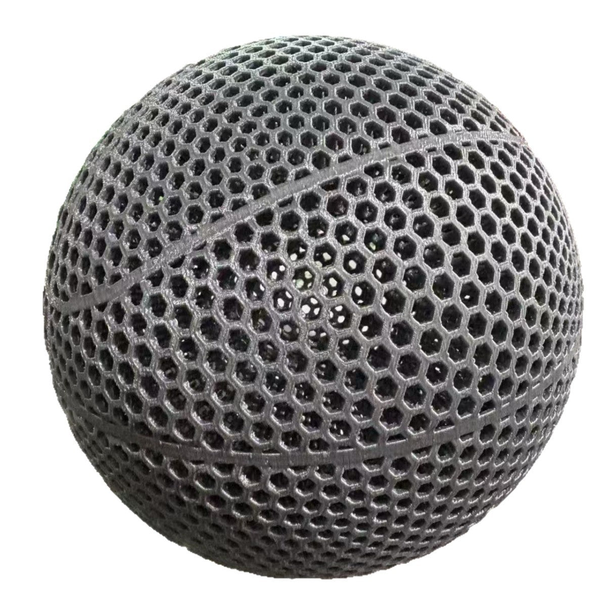 3D Printed Basketball - Inflatable-Free Hollow Design - Highly Elastic Durable Sports Ball for Indoor and Outdoor Use