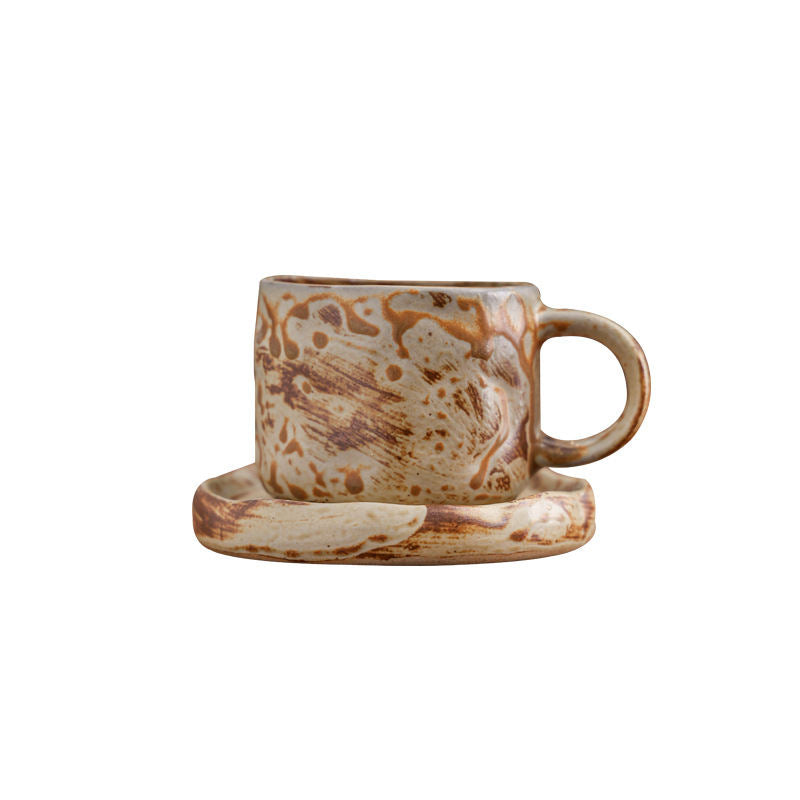 Nordic-style Ceramic Coffee Cup And Saucer, Latte Art Afternoon Tea Set