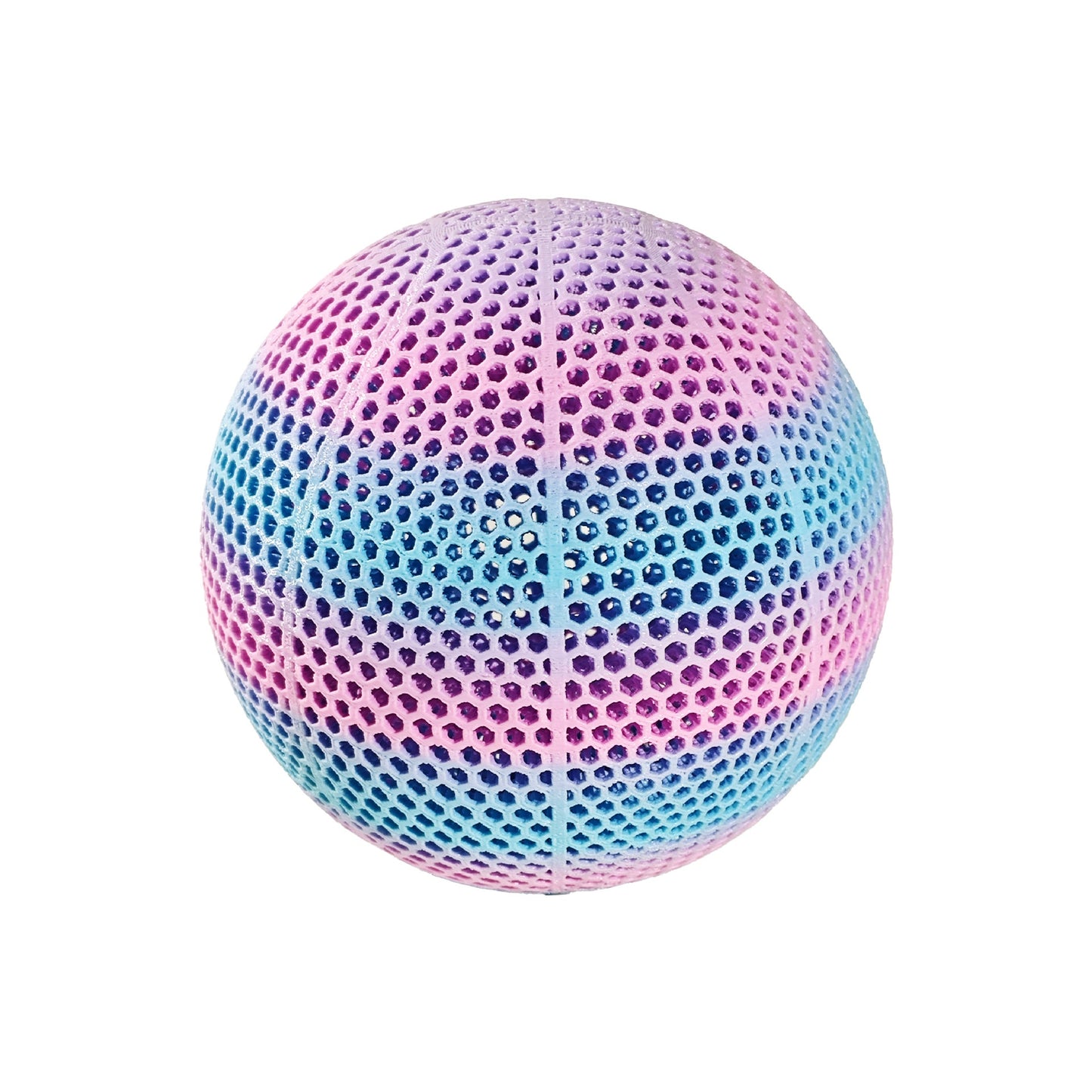 3D Printed Basketball - Inflatable-Free Hollow Design - Highly Elastic Durable Sports Ball for Indoor and Outdoor Use