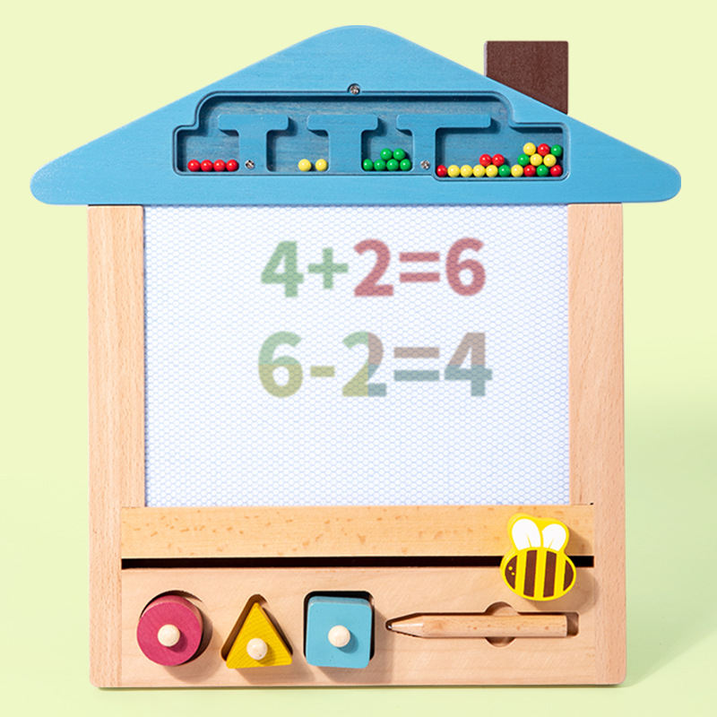 Children's Wooden Doodle Hand Drawn Drawing Board Magnetic Magnetic Early Education Toys