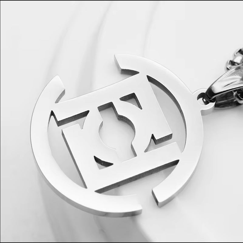 Simple Geometric Pendant Men's Necklace Square Street Rock Hip Hop Stainless Steel Accessories