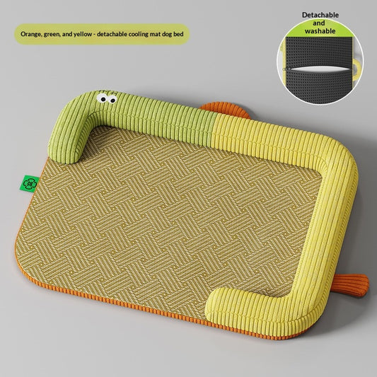Dog House Summer Cooling Kennel Double-sided Dog Mat Cat Bed