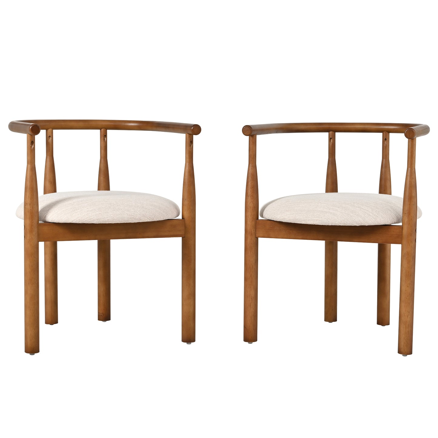 Modern Dining Chair,kitchen Chair With Solid Wood Legs, Dining Chairs For Home Bar Restaurant And Dining Room,Set Of 2,Walnut
