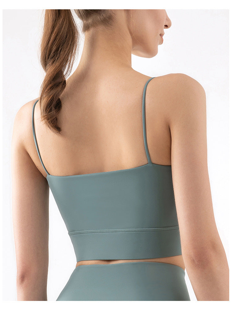 Thin Shoulder Beauty Back Exercise Vest With Chest Pad Female Yoga European And American Style Sling Workout Underwear