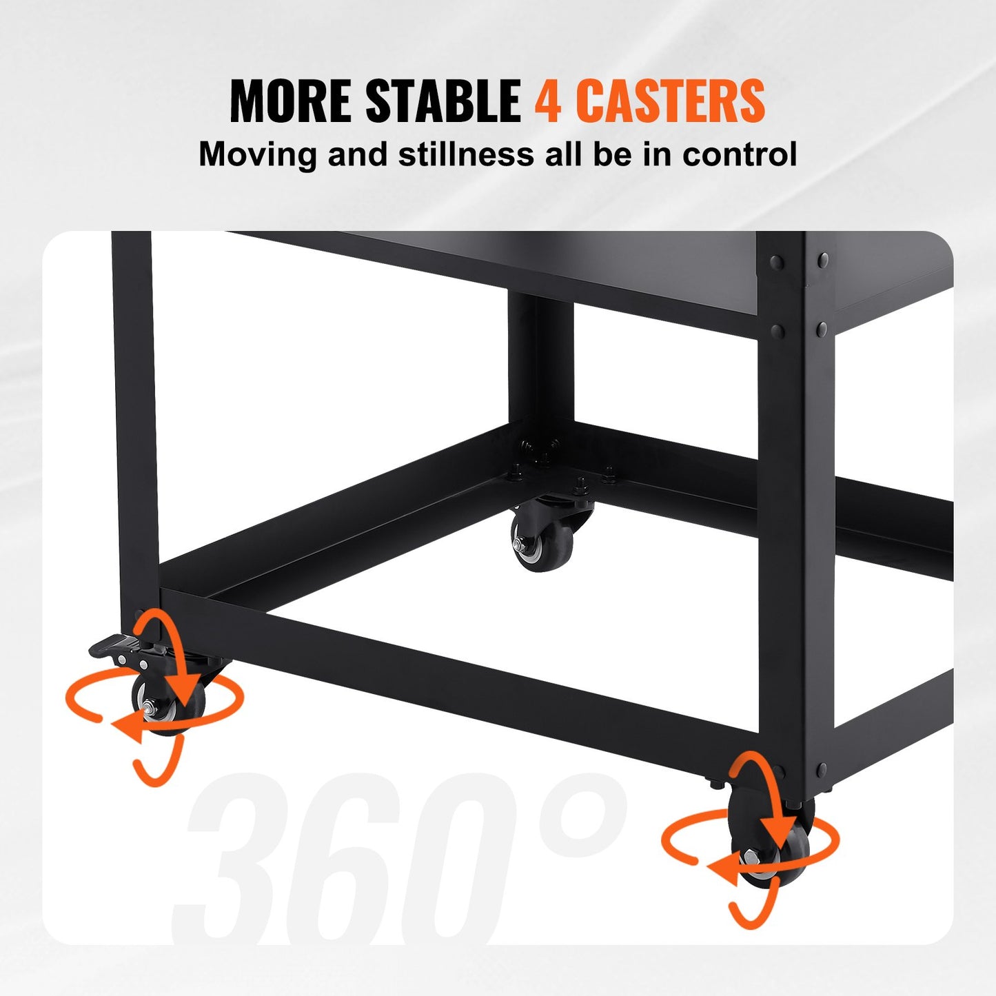 Planer Stand, 100 Lbs / 45 Kg Heavy Loads, Three-Gear Height Adjustable Thickness Planer Table,with 4 Stable Casters & Storage Space, For Most Planers, Saws, Bench-top Machines, Power Tools
