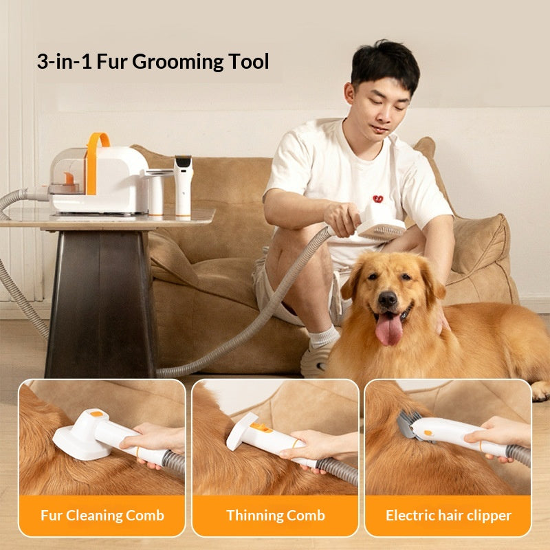 Air Radish Pet Electric Hair Clipper A Physical Grooming Tool With Built-in Hair Suction For Effortless Trimming