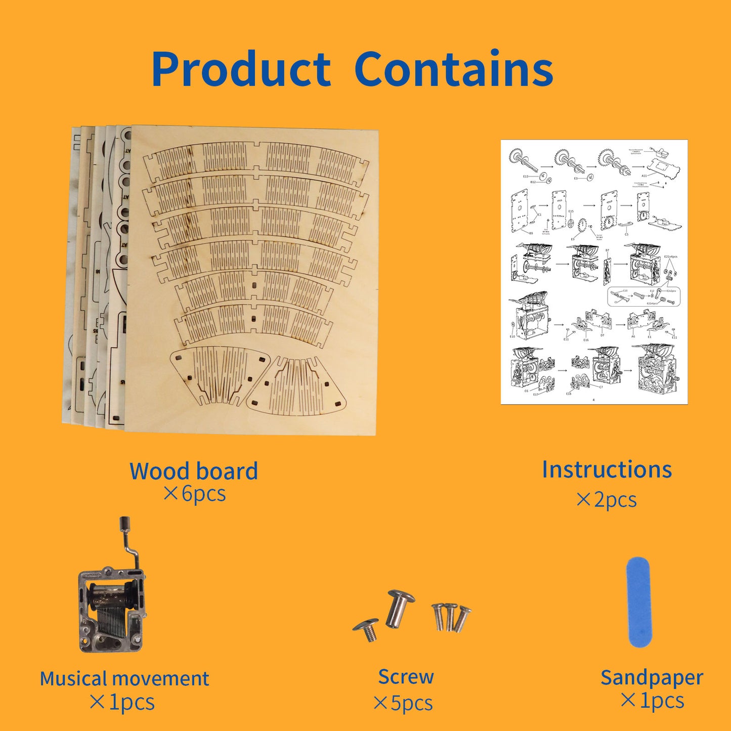Sales Are Prohibited On The TEMU And SHEIN-MUSIC PARK 3d Wooden Puzzle Hand Whale Music Box Handmade Assembly Model Kit Holidays Birthdays Christmas Gifts
