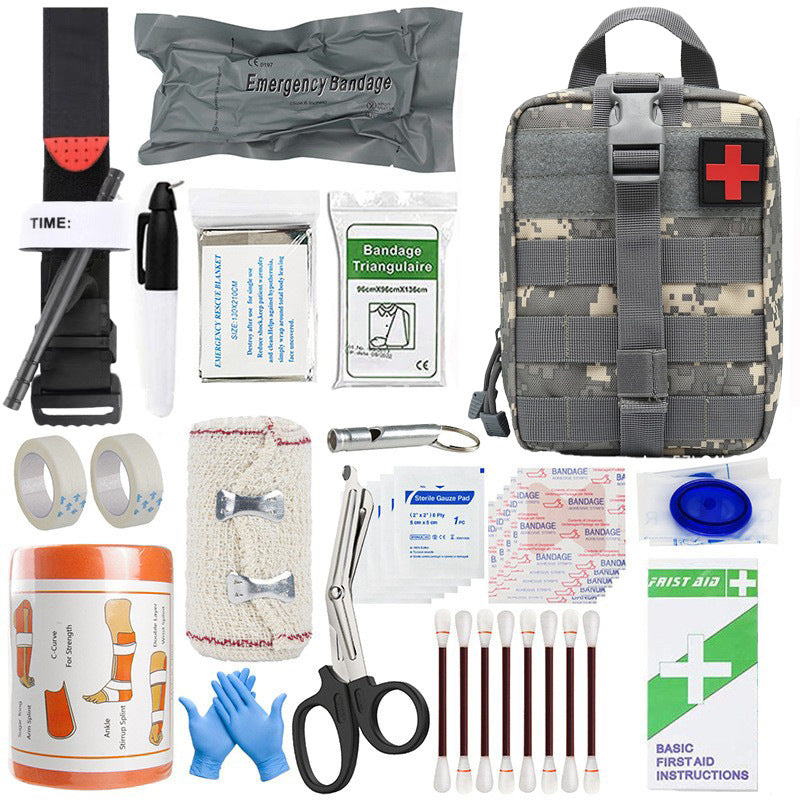 Outdoor Travel First-Aid Gear Survival Tool Kit