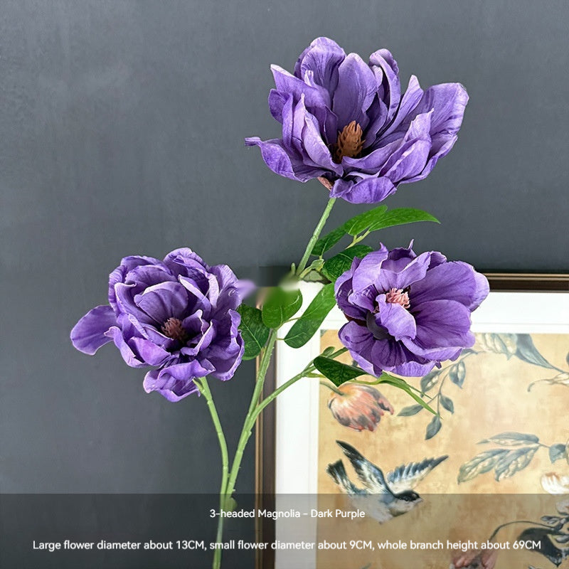 Artificial Magnolia Flowers For Home And Shop Window Wedding Decorations