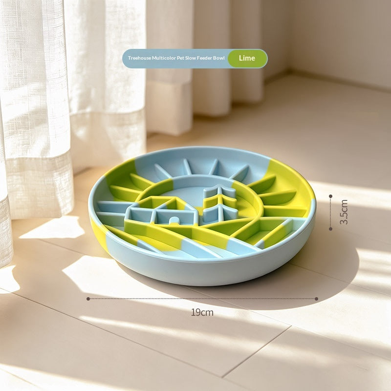 Silicone Pet Dog Slow-Feeding Bowl Licking Plate