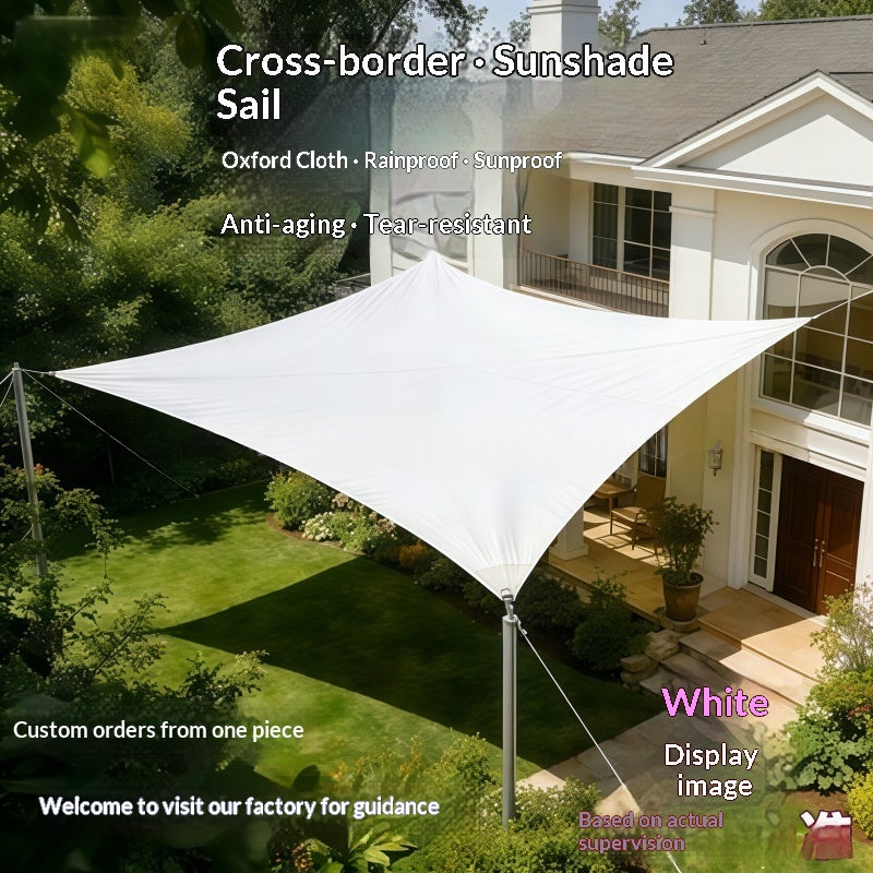 Thickened Oxford Cloth Sunshade Sail For Outdoor Courtyards