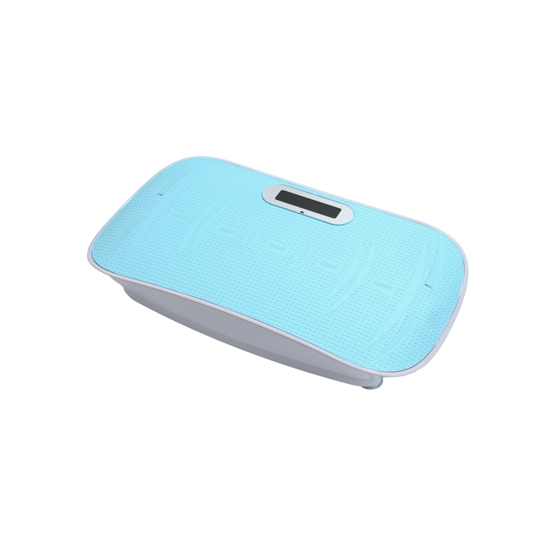 Full Body Vibration Platform Crazy Fitness Massage 10-Frequency Weight Loss & Fat Burner Shaking Machine For Unisex Blue