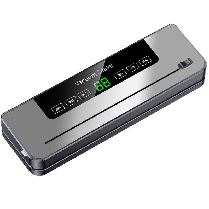 Support pan European shipping--Automatic Vacuum Sealer Machine For Household Food Preservation - Dry & Wet Use, Deep Space Gray, Includes 50 Free 20x30 Textured Bags