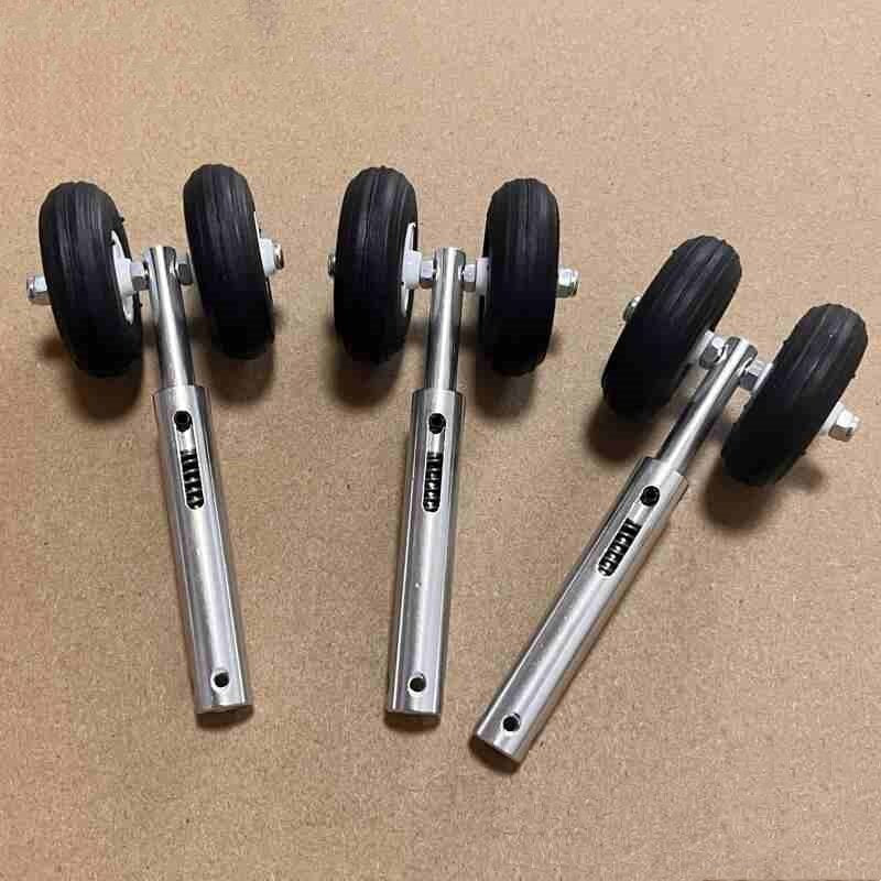 Accessories Single And Double Wheel Aluminum Alloy Vibration-proof Landing Gear With PU Foam Wheel