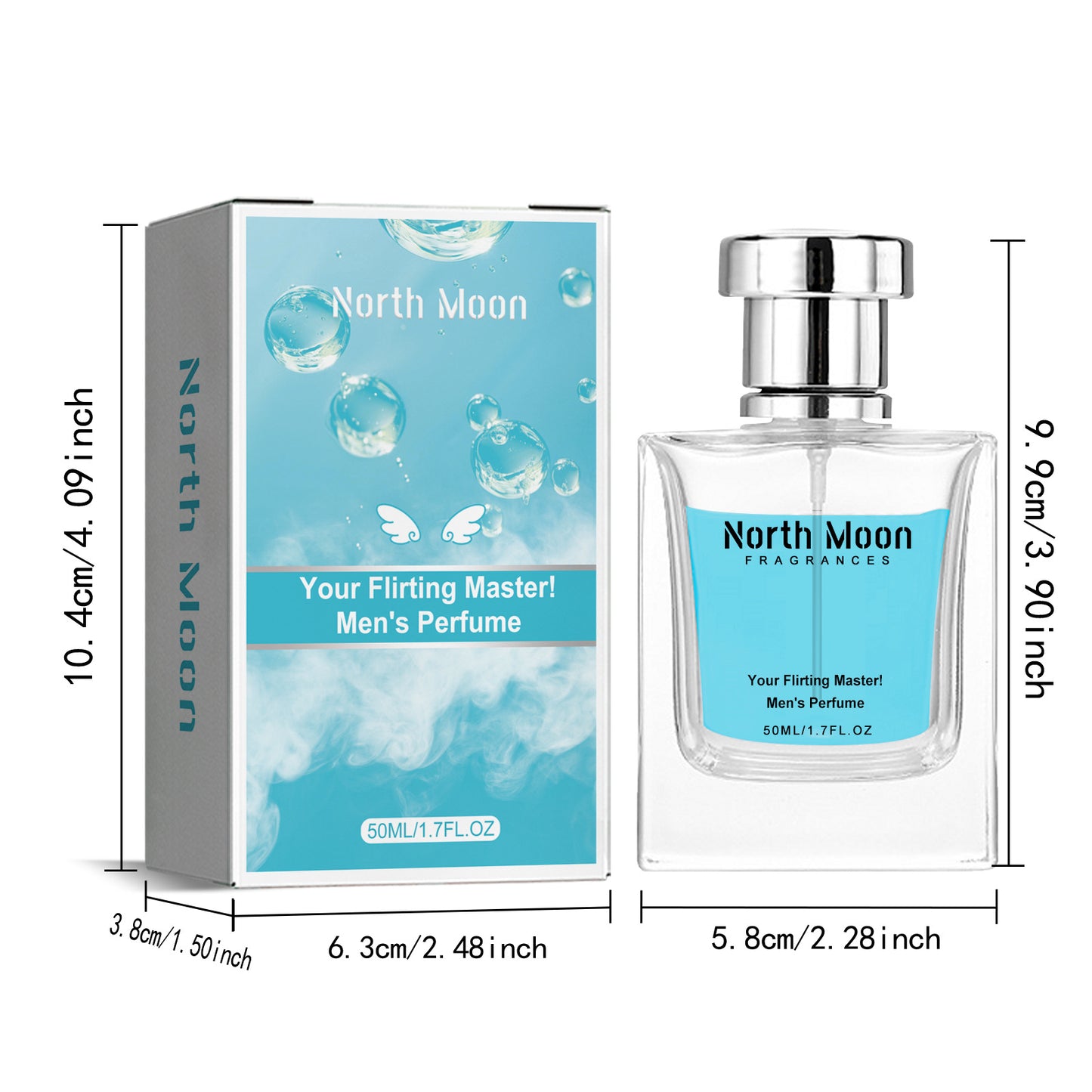 North Moon Perfume Lasting Fragrance Fresh And Gentle Portable Dating Niche Atmosphere Body Perfume
