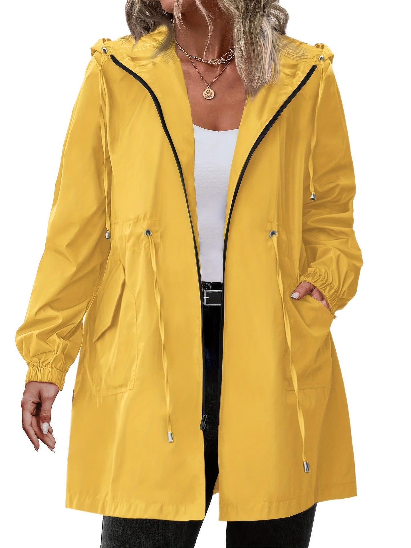 Plus-size Womens Outdoor Sportswear Lightweight Windbreaker