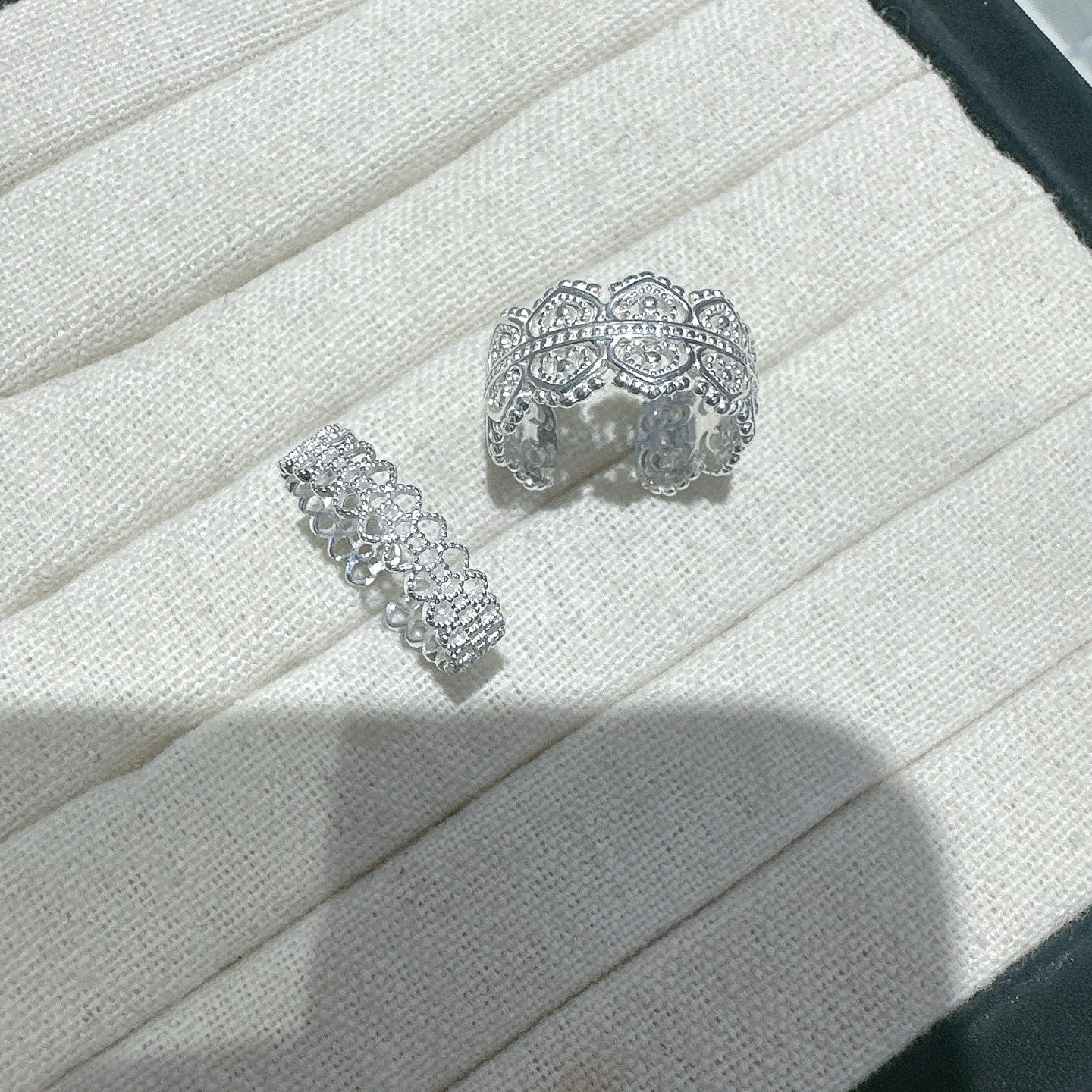 1pc 999 Sterling Silver Vintage Wide Hollow Carved Open Ring, Elegant Palace Style, Perfect For Daily, Dating & Gifting, Ideal Valentine's Gift