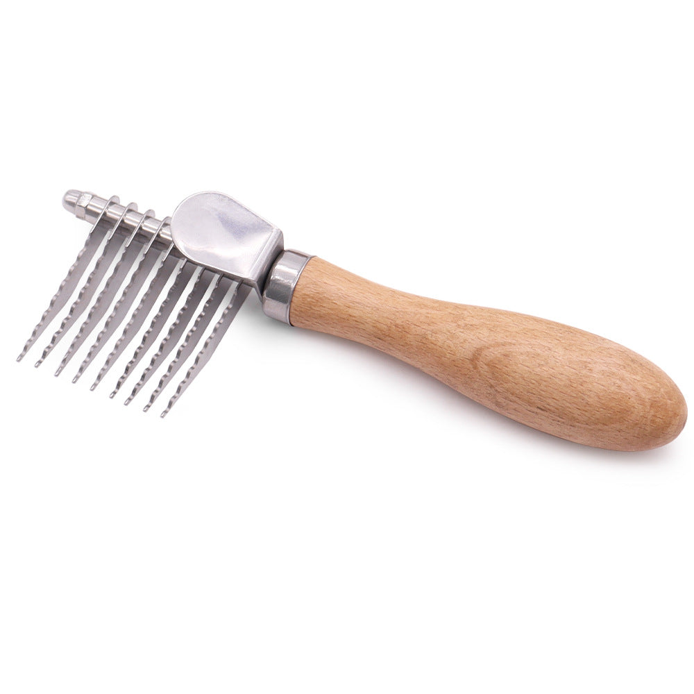 Pet Grooming Brush For Removing Knots And Loose Fur From Cats