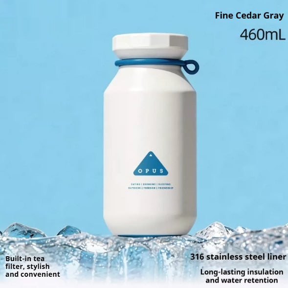 Outdoor Portable Tea-Brewing Couples Insulated Water Bottle