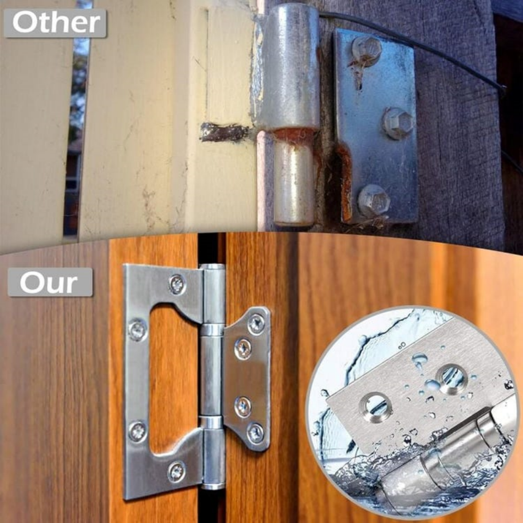 Set Of 3 Heavy Duty Door Hinges Stainless Steel - Ball Bearing For Outdoor Gate And House Doors