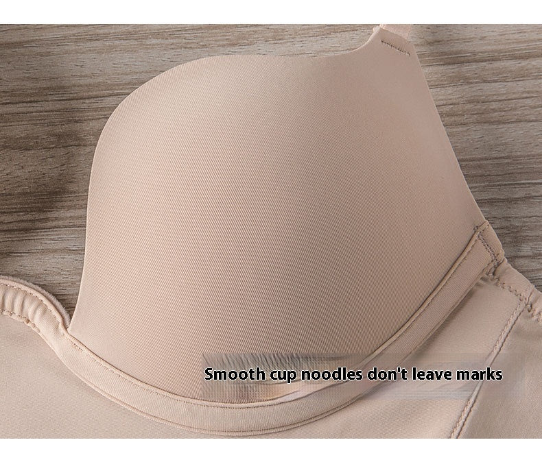 Women's Underwear Small Chest Gathered Without Trace Halter Tops Beauty Back Breast Holding Anti-sagging